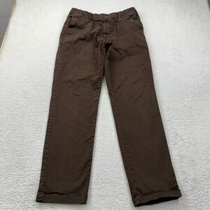 Bearbottom Clothing Mens Lx32 Brown Elastic Waist Cotton Spandex Chino Pants